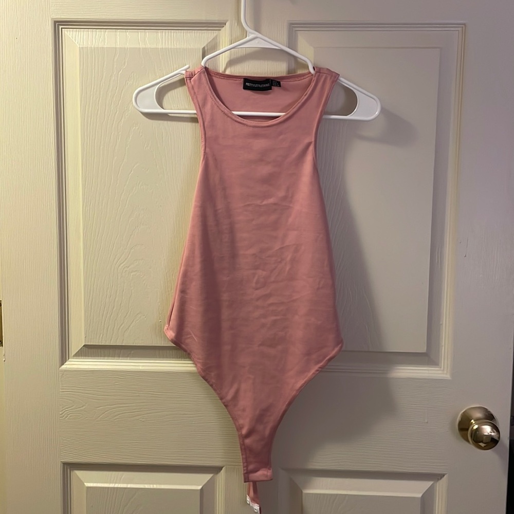 Pink bodysuit from Pretty Little Thing